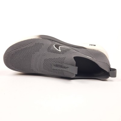 Nike FREE Run тапкие мокасины слипоны темно серые, Размер 43