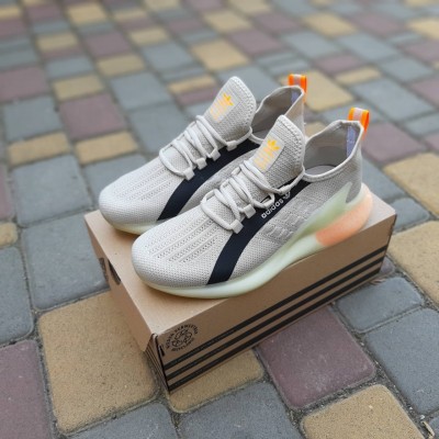 Adidas ZX BOOST Світло сірі з помаранчевим, Розмір 43