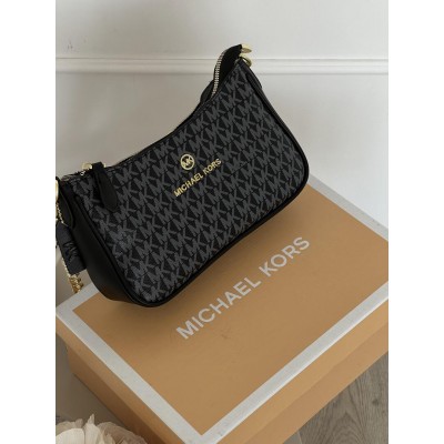Сумка женская Michael Kors Jet Set Charm черный на широком ремне Майкл Корс Сумка женская Michael Kors Jet Set Charm черный на широком ремне Майкл Корс