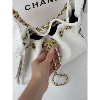 Сумка жіноча Chanel 25 Small Handbag Premium білий Шанель торба