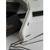 Гаманець жіночий Chanel білий гладкий з коробкою Шанель