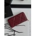 Гаманець жіночий Chanel бордовий гладкий з коробкою Шанель