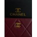 Гаманець жіночий Chanel бордовий гладкий з коробкою Шанель