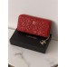Гаманець жіночий Chanel Camellia червоний з коробкою Шанель