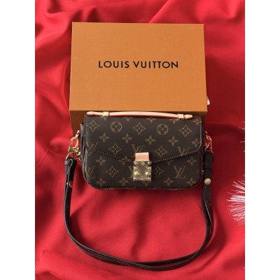 Жіноча сумка Луї Вітон коричневий міні на плечі Louis Vuitton Pochette Metis East West Monogram Жіноча сумка Луї Вітон коричневий міні на плечі Louis Vuitton Pochette Metis East West Monogram