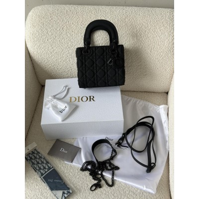 Сумка жіноча Christian Dior Lady My ABCBag через плече чорний матовий Small Діор (Premium) Сумка жіноча Christian Dior Lady My ABCBag через плече чорний матовий Small Діор (Premium)