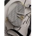 Жіноча сумка сідло Dior Saddle Bag світло-сірий маленька сумочка Діор