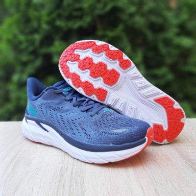 HOKA ONE ONE Clifton 8 сині з червоним, Розмір 44