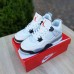 Nike Air Jordan 4 Білі з чорносірим, Розмір 41