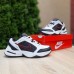 Nike Air Monarch Белые с черным с красным, Размер 38