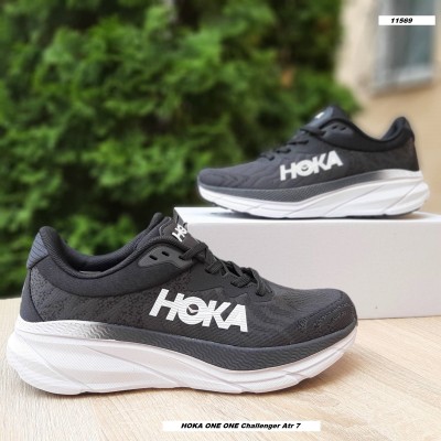 HOKA ONE ONE Challenger Atr 7 чорні на білій, Розмір 44