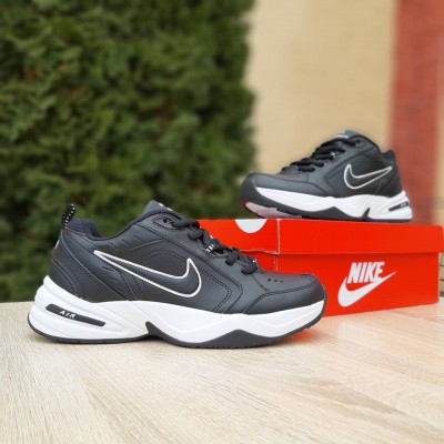 Nike Air Monarch черные с белым, Размер 41