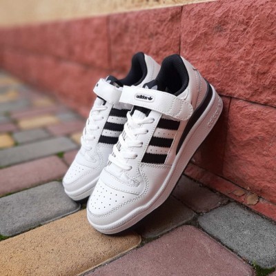 Adidas Forum LOW Белые с черным, Размер 37