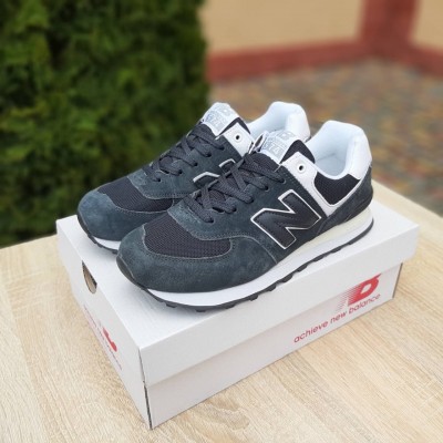 New Balance 574 Сірі на білій, Розмір 36