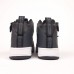 Nike Air Force 1 Mid ´07 LV8  сірі з чорним на білій, Розмір 45