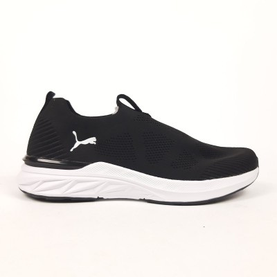 PUMA SOFTRIDE тапкие мокасины слипоны черные с белым, Размер 43 PUMA SOFTRIDE тапкие мокасины слипоны черные с белым, Размер 43