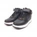 Nike Air Force 1 Mid ´07 LV8  сірі з чорним на білій, Розмір 45