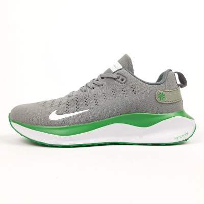 NIKE REACTX INFINITY RUN 4 Road серые с зеленым, Размер 44