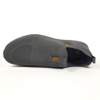 Puma Slip-On Knit тапкі мокасіни сліпони сірі з помаранчевим, Розмір 43