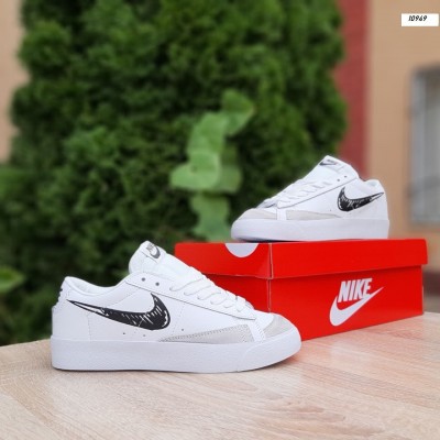 Nike blazer low белые с черным, Размер 44