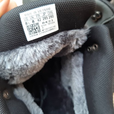 Adidas Terrex ClimaProof Mid FUR высокие черные, Размер 44