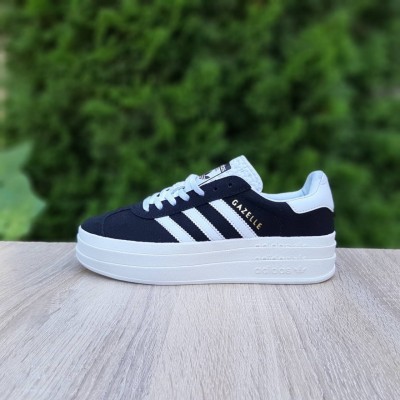 Adidas Gazelle Bold черные на белом, Размер 39 Adidas Gazelle Bold черные на белом, Размер 39