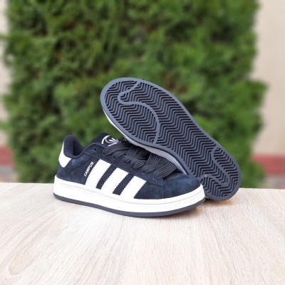 Adidas Campus чорні з білим, Розмір 39