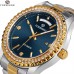 Forsining 6919 Silver-Gold-Blue Steel