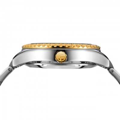 Forsining 6919 Silver-Gold-Blue Steel