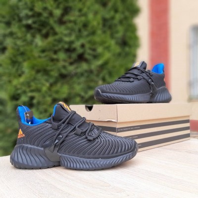 Adidas Alphabounce Instinct чорні з синім, Розмір 38