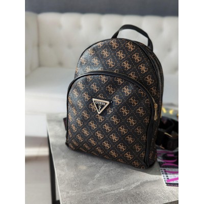 Жіночий коричневий рюкзак Guess Гесс LUX