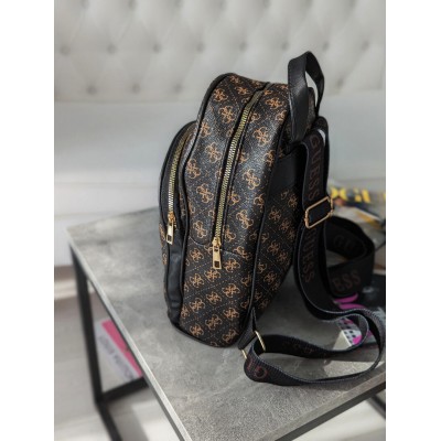 Женский коричневый  рюкзак Guess Гесс LUX