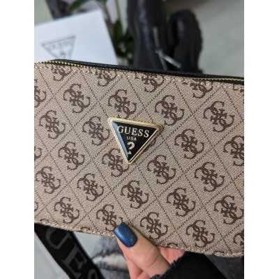 Сумка женская  бежевый Guess Гесс кросс-боди