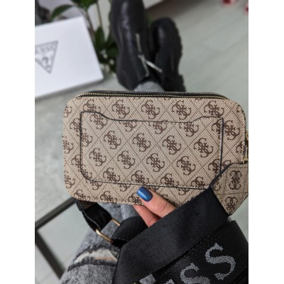 Сумка женская  бежевый Guess Гесс кросс-боди