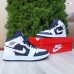 Nike AIR Jordan 1 Retro High високі високі білі з чорним біла кома, Розмір 39
