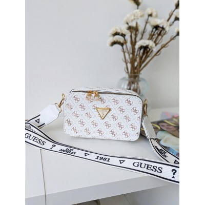 Сумка жіноча білий Guess Гесс крос-боді міні лого