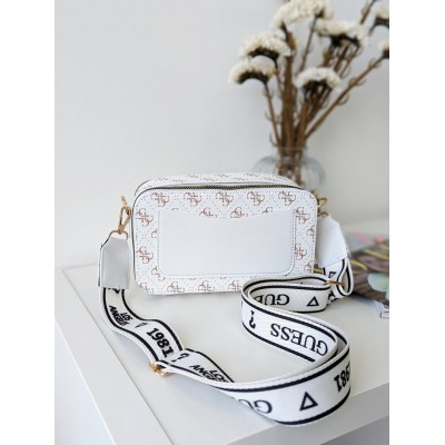 Сумка жіноча білий Guess Гесс крос-боді міні лого