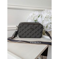 Сумка жіноча Guess 4G темно сірий Гесс крос-боді через плече