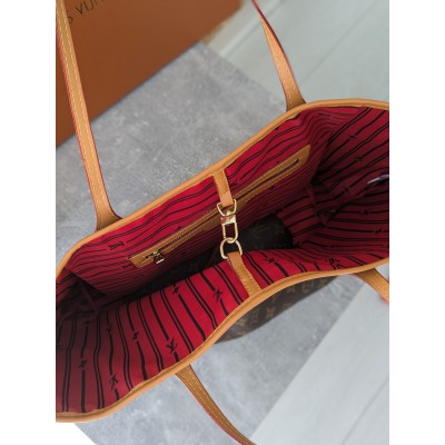 Сумка жіноча Louis Vuitton Neverfull коричневий класичний шопер Луї Віттон