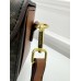 Сумка женская  Сeline Saddle через плечо коричневый моногам Селин