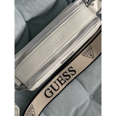 Сумка жіноча бежевий стьобаний Guess Гесс крос-боді