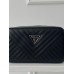 Сумка жіноча чорний стьобаний Guess Гесс крос-боді