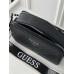 Сумка жіноча чорний стьобаний Guess Гесс крос-боді