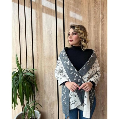 ПАЛАНТИН ШАРФ, ШАСТКА LOUIS VUITTON ЛУІ ВІТОН сіро-молочний ПАЛАНТИН ШАРФ, ШАСТКА LOUIS VUITTON ЛУІ ВІТОН сіро-молочний