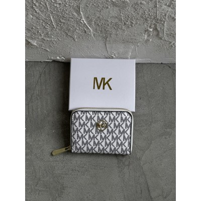 Гаманець Michael Kors, Майкл Корс жіночий міні з логотипом білий Гаманець Michael Kors, Майкл Корс жіночий міні з логотипом білий
