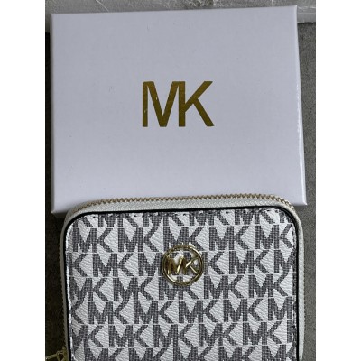 Гаманець Michael Kors, Майкл Корс жіночий міні з логотипом білий