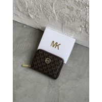 Гаманець Michael Kors, Майкл Корс жіночий міні з лого коричневий