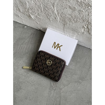 Гаманець Michael Kors, Майкл Корс жіночий міні з лого коричневий Гаманець Michael Kors, Майкл Корс жіночий міні з лого коричневий