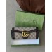 Гаманець жіночий Gucci Marmont великий шоколадний з коробкою Гуччі