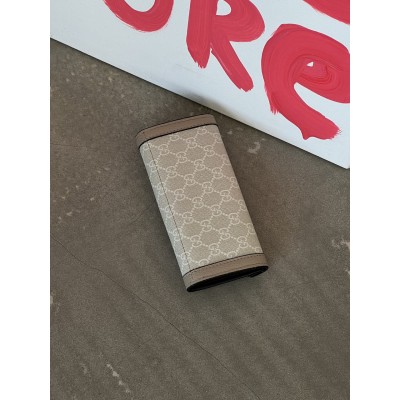 Гаманець жіночий Gucci Marmont молочний великий з коробкою Гуччі